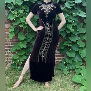 Velvet Handmade Dress